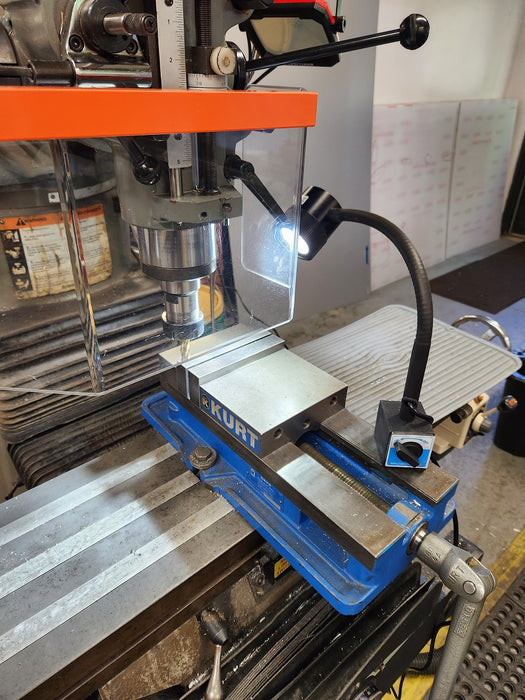 Magnetic-Base LED Machine Work Light with Flexible Gooseneck