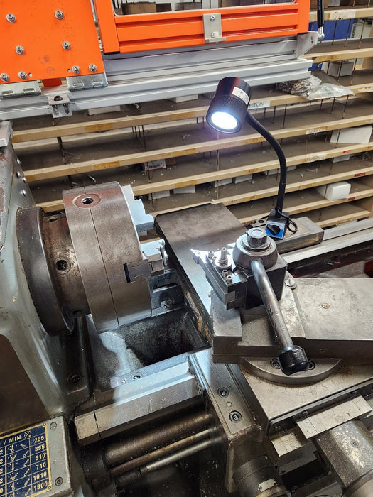 Magnetic-Base LED Machine Work Light with Flexible Gooseneck