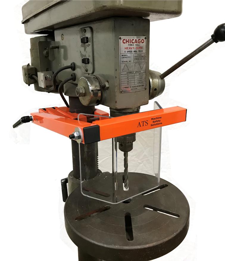 ATS Machine Safety Guards.  Drill Press, Grinders, Lathes, Milling Machines Safety Shields