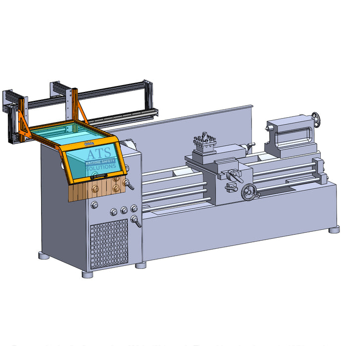 Sliding Lathe Guard, Part # LGS-2. Custom Lathe Guard by ATS Safety