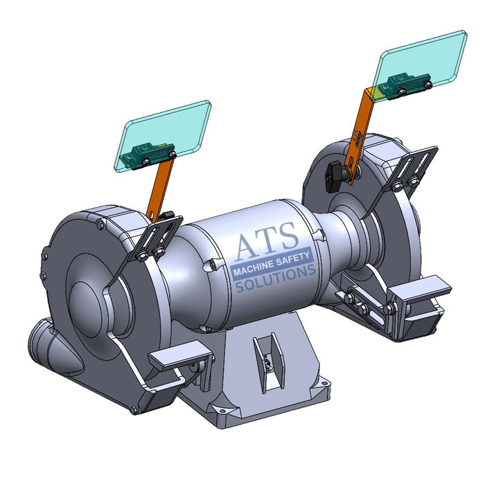 Universal Bench Grinder Shields | Baldor Grinder Eye Shield Assembly, ATS Safety UGS-2