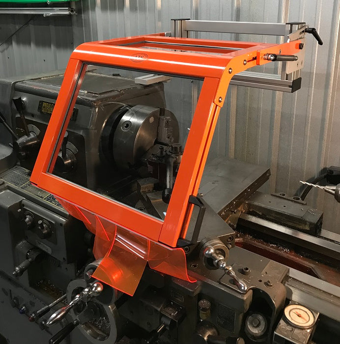 Lathe Safety Guard - Machine-Mount Hinged from ATS SAFETY