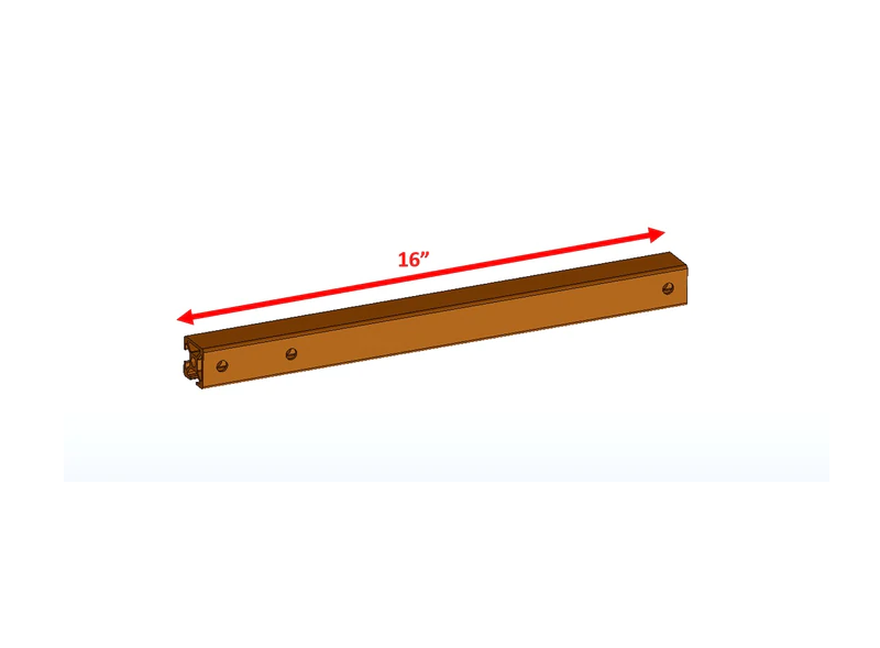 This main extension arm is designed for the econ-series drill press guards. Achieve a better fitment on larger drill presses with this orange aluminum extension arm.