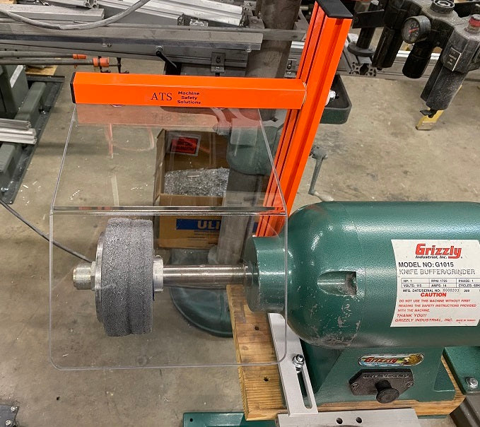 Grinder Shields, Bench Grinder Safety, Drum Sander Shield, Buffer Shield, Baldor Grinder Safety