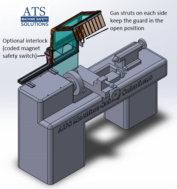 Lathe Guard by ATS Machine Safety Solutions, part # LGH-1 series
