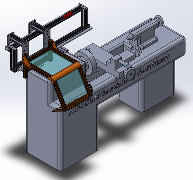 Sliding Lathe Guard, Part # LGS-2. Custom Lathe Guard by ATS Safety