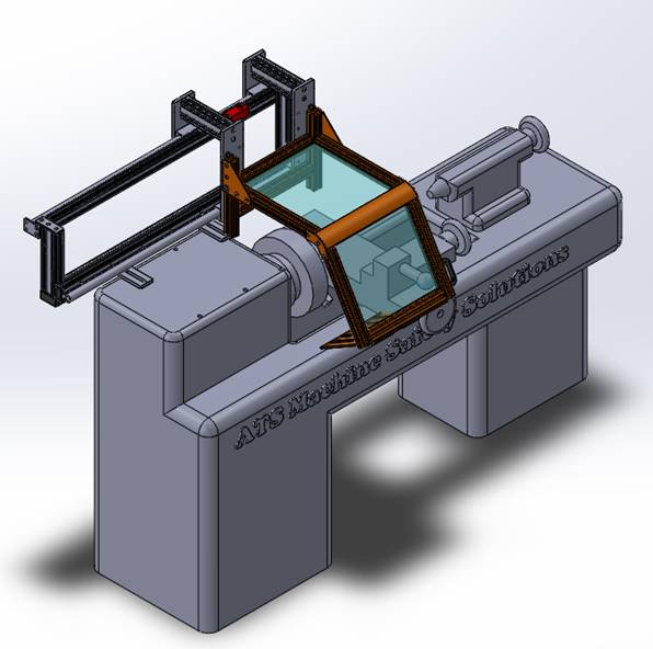 Sliding Lathe Guard, Part # LGS-2. Custom Lathe Guard by ATS Safety