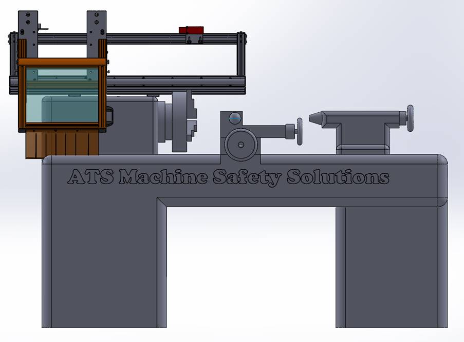 Sliding Lathe Guard, Part # LGS-2. Custom Lathe Guard by ATS Safety