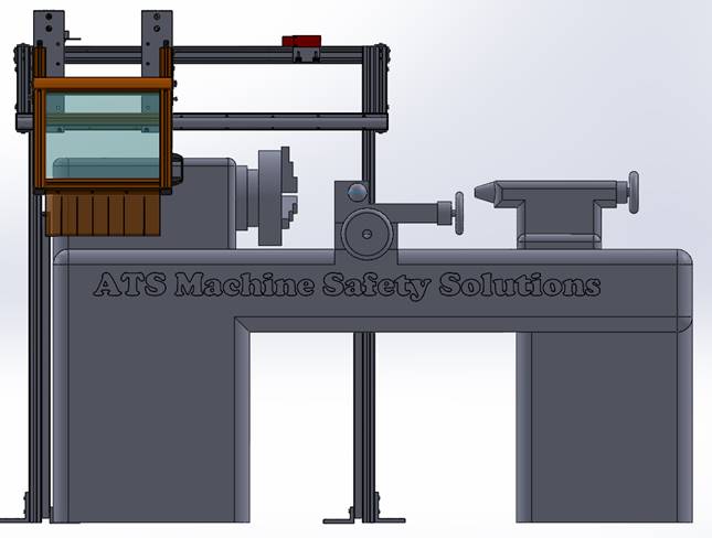Sliding Lathe Guard by ATS Machine Safety Solutions