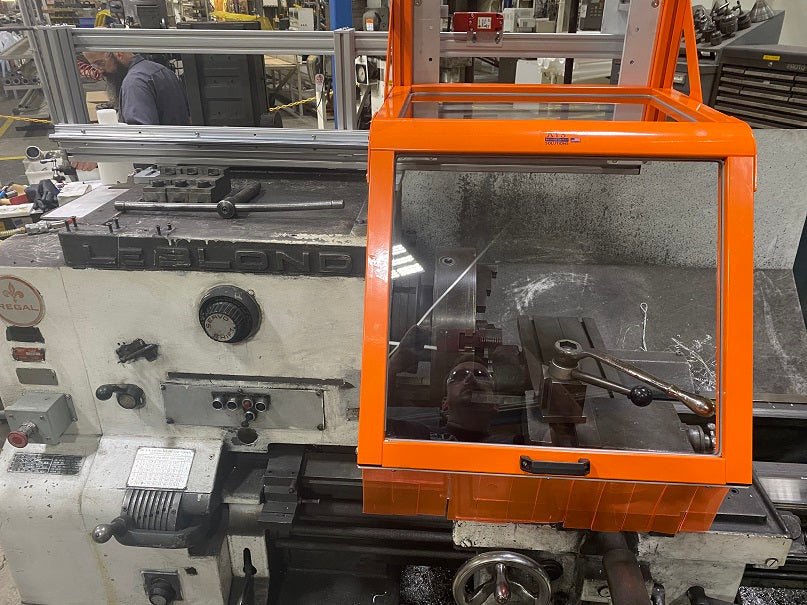 Sliding Lathe Guard, Part # LGS-2. Custom Lathe Guard by ATS Safety