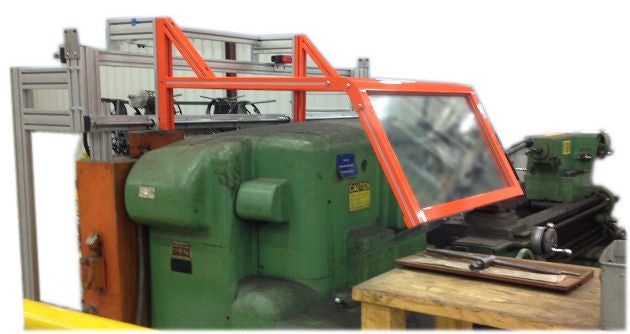 Lathe Safety Guard - ATS Sliding Floor Mount