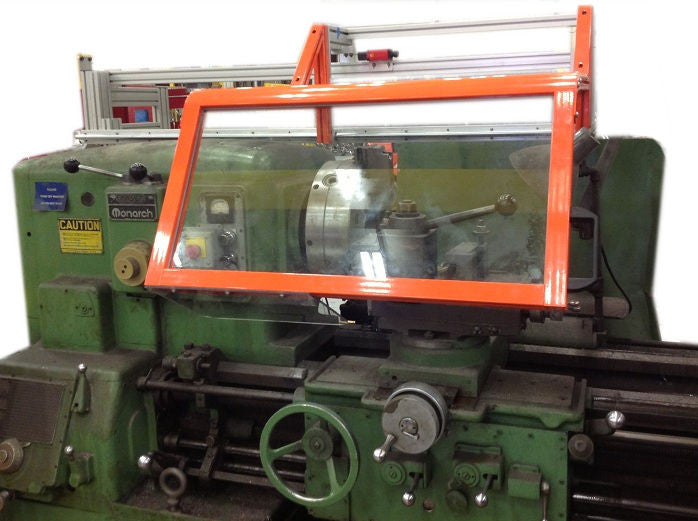 Lathe Safety Guard - ATS Sliding Floor Mount
