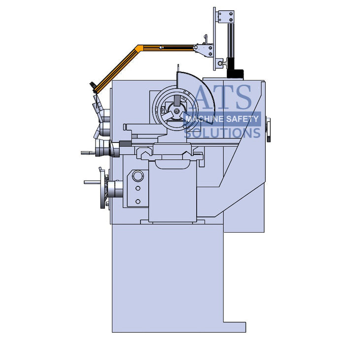 Lathe Guard, Sliding & Hinged, For Small to Medium Lathes by ATS Safety LG-TR3-18-SLH