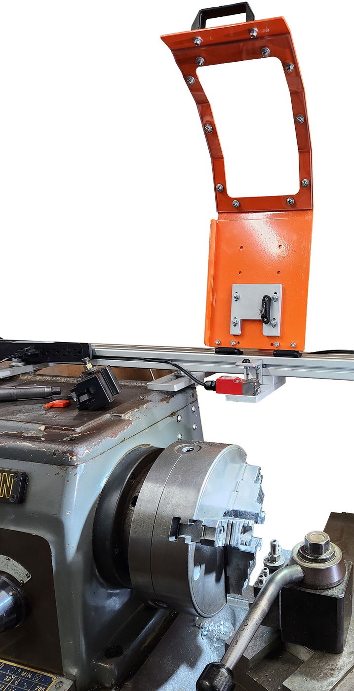 Lathe Chuck Guard/Shield Available with Interlock Switch — ATS Machine Safety Solutions