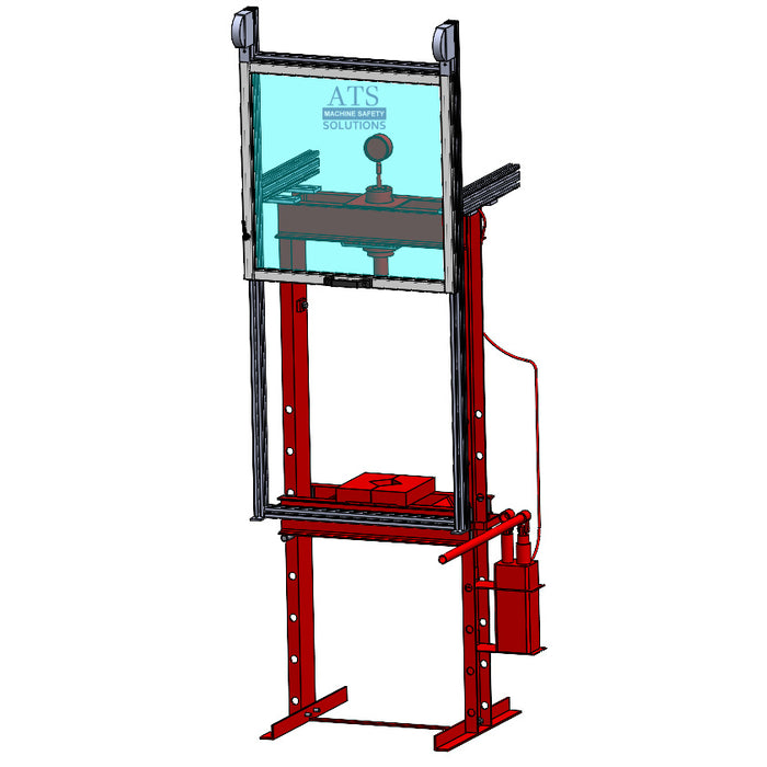 Hydraulic Press Safety Sliding Guard by ATS Machine Safety Solutions
