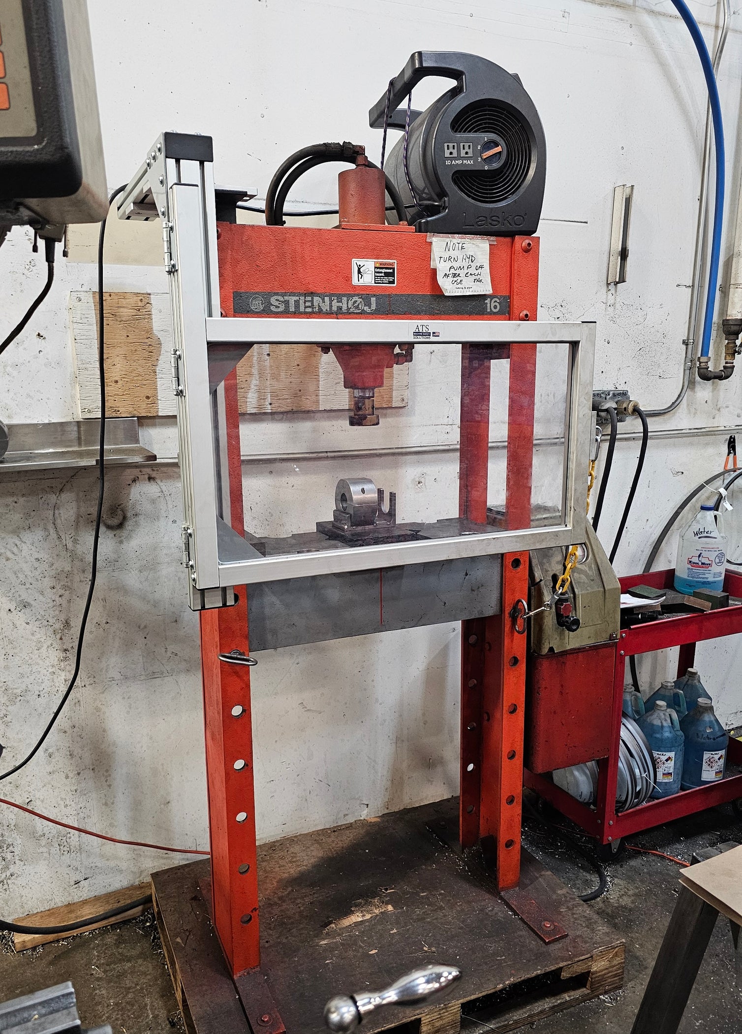 Hydraulic Press Guarding Hinged Hydraulic Press Guard Kit — ATS