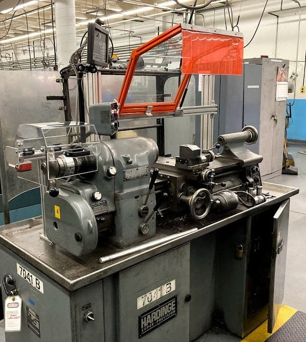 Hardinge HLV Lathe Guard, opened