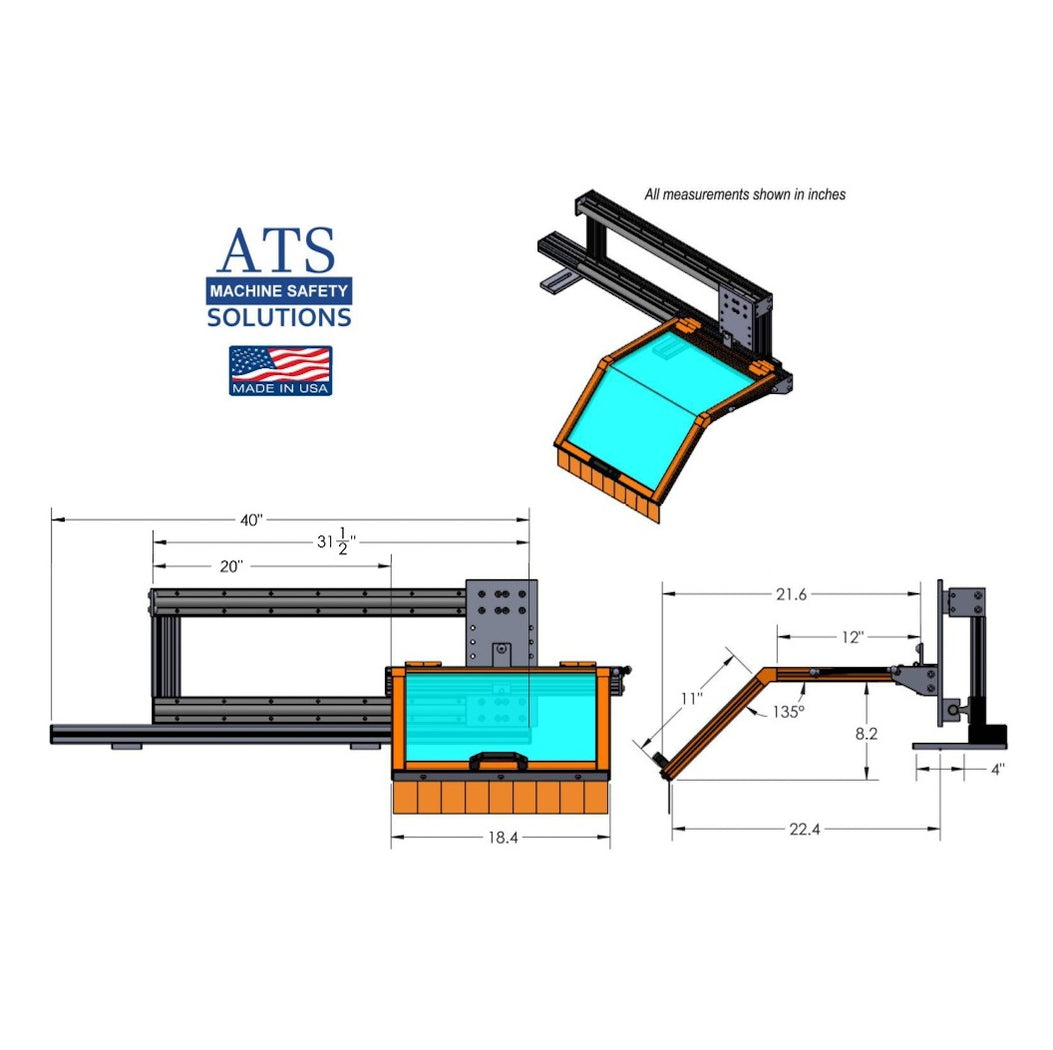 Small or Medium Metal Lathe Safety Guards - Sliding or Hinged