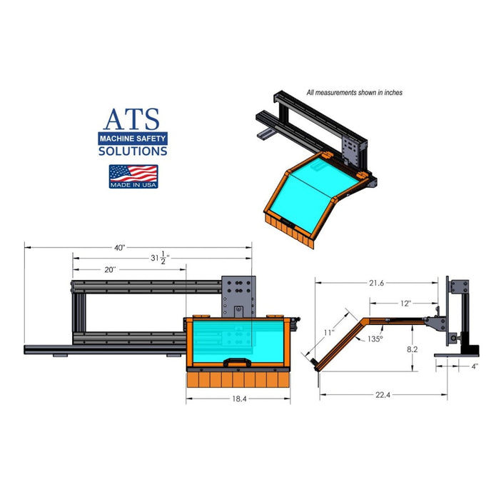 ATS LG-TR-SLH Lathe Guard Measurements