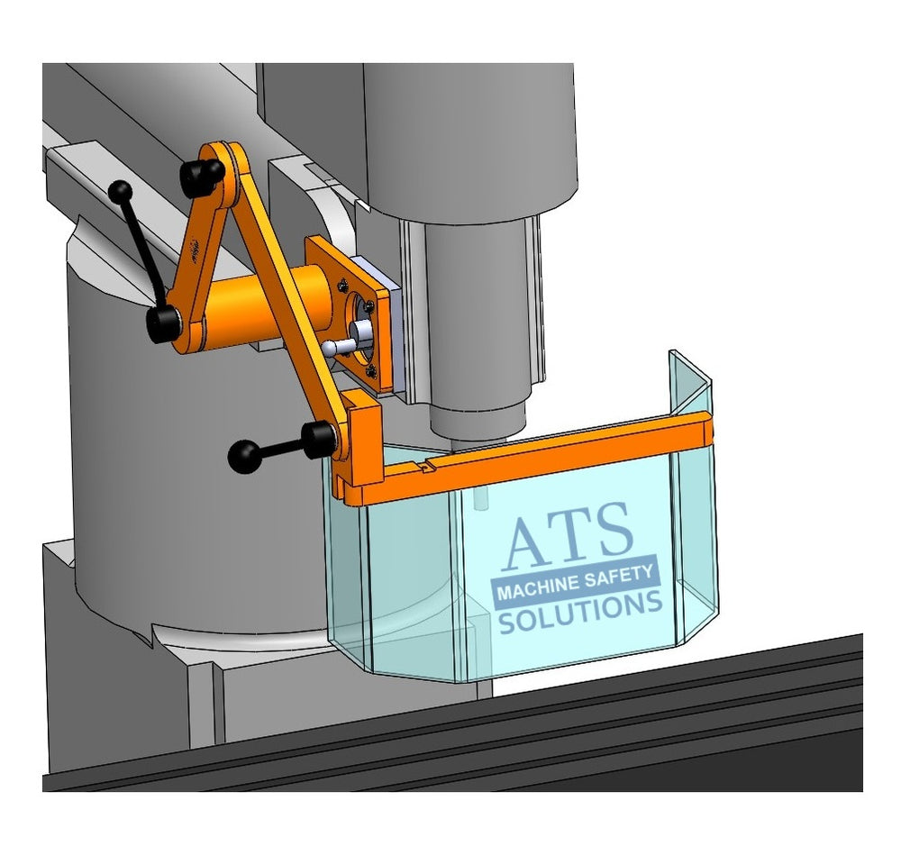 Milling Machine Chip Guard (Head-Mount) for Bridgeport & More