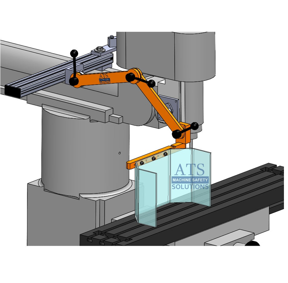 Adjustable Milling Machine Guard – RAM Mount with Lexan Shield