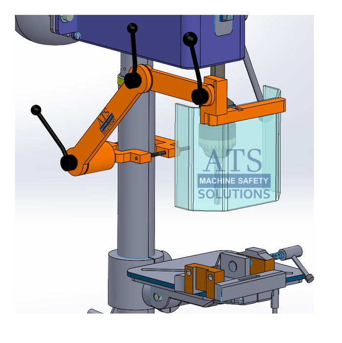 Drill Press Guard, Heavy Duty. Small to Mid-Size Machines - Available in Standard or Interlocked Versions