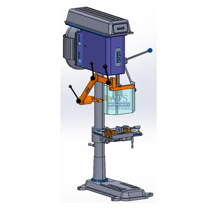 Drill Press Guard, Heavy Duty. Small to Mid-Size Machines - Available in Standard or Interlocked Versions