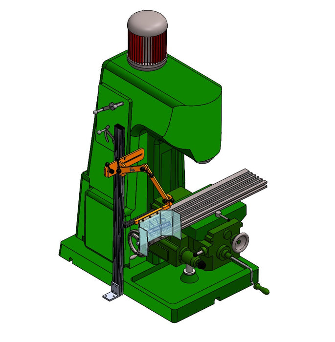 Milling Machine Safety Guard part number MG-1 Floor Mount by ATS Safety