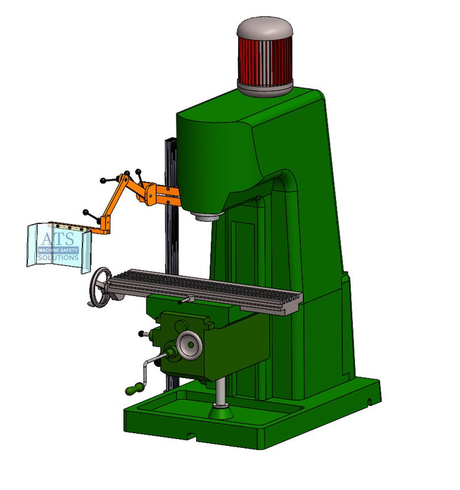 Milling Machine Safety Guard part number MG-1 Floor Mount by ATS Safety