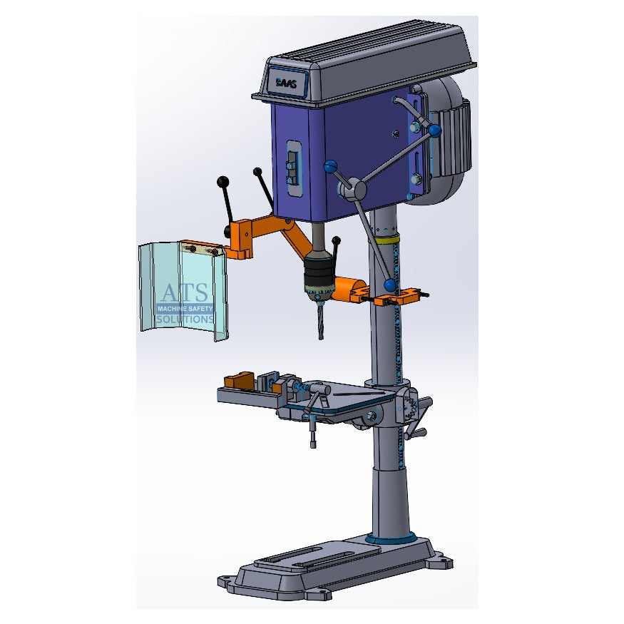 OSHA-Compliant Drill Press Guard - Up to 12