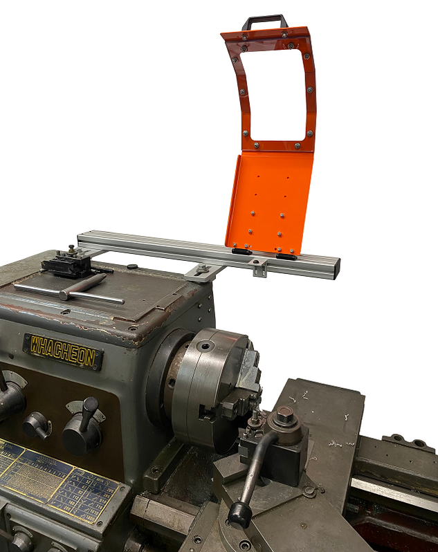 Lathe Chuck Guard/Shield Available with Interlock Switch — ATS Machine Safety Solutions