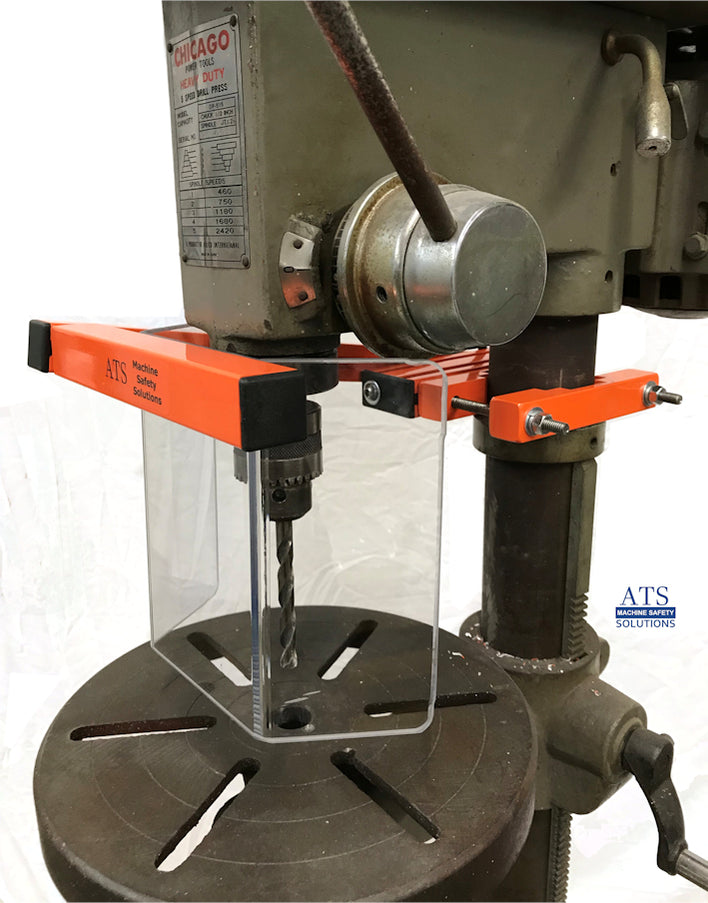 DPGES1 Drill Press Safety Guard OSHA Compliant — ATS Machine Safety