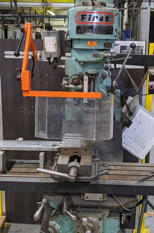 RamMount Vertical Milling Machine Guard ATS Safety — ATS Machine