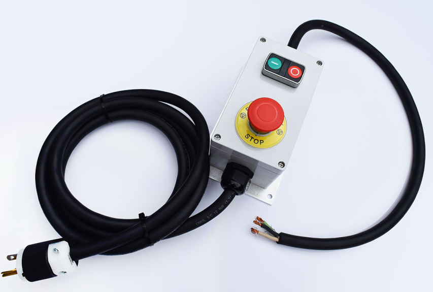 20 Amp & 120V Emergency Stop Button | Motor Control Box — ATS Machine ...