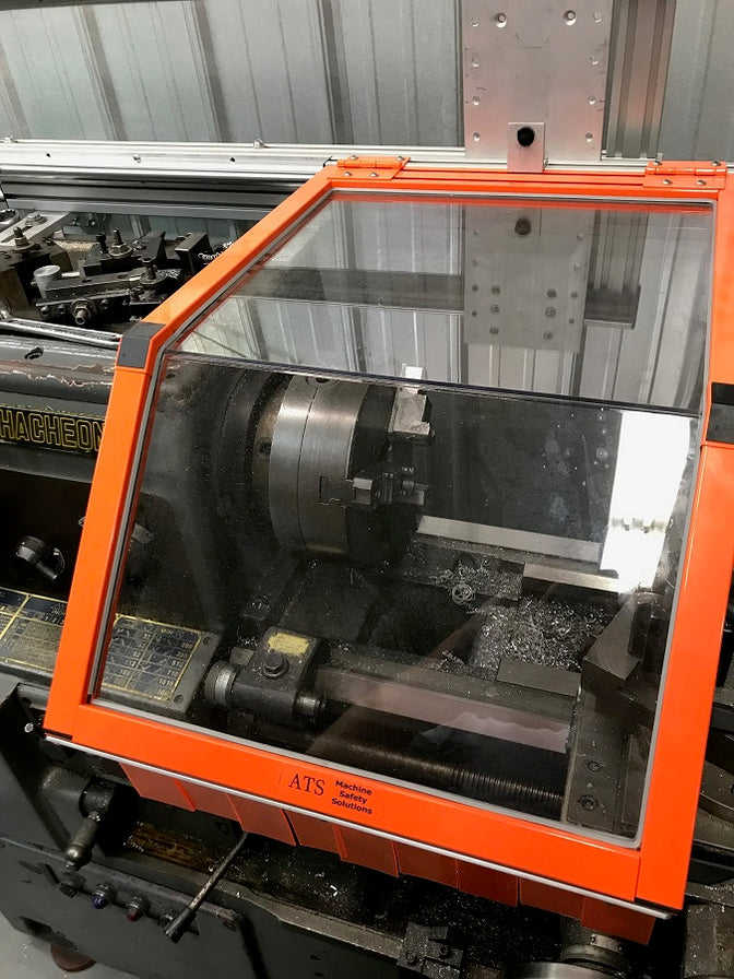 Small or Medium Metal Lathe Safety Guards Sliding or Hinged — ATS