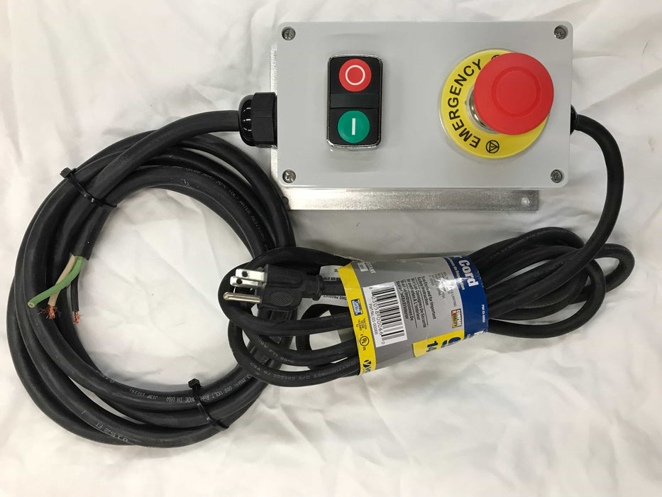 Single Phase Motor Control Box  15 Amp E-Stop Box — ATS Machine Safety  Solutions