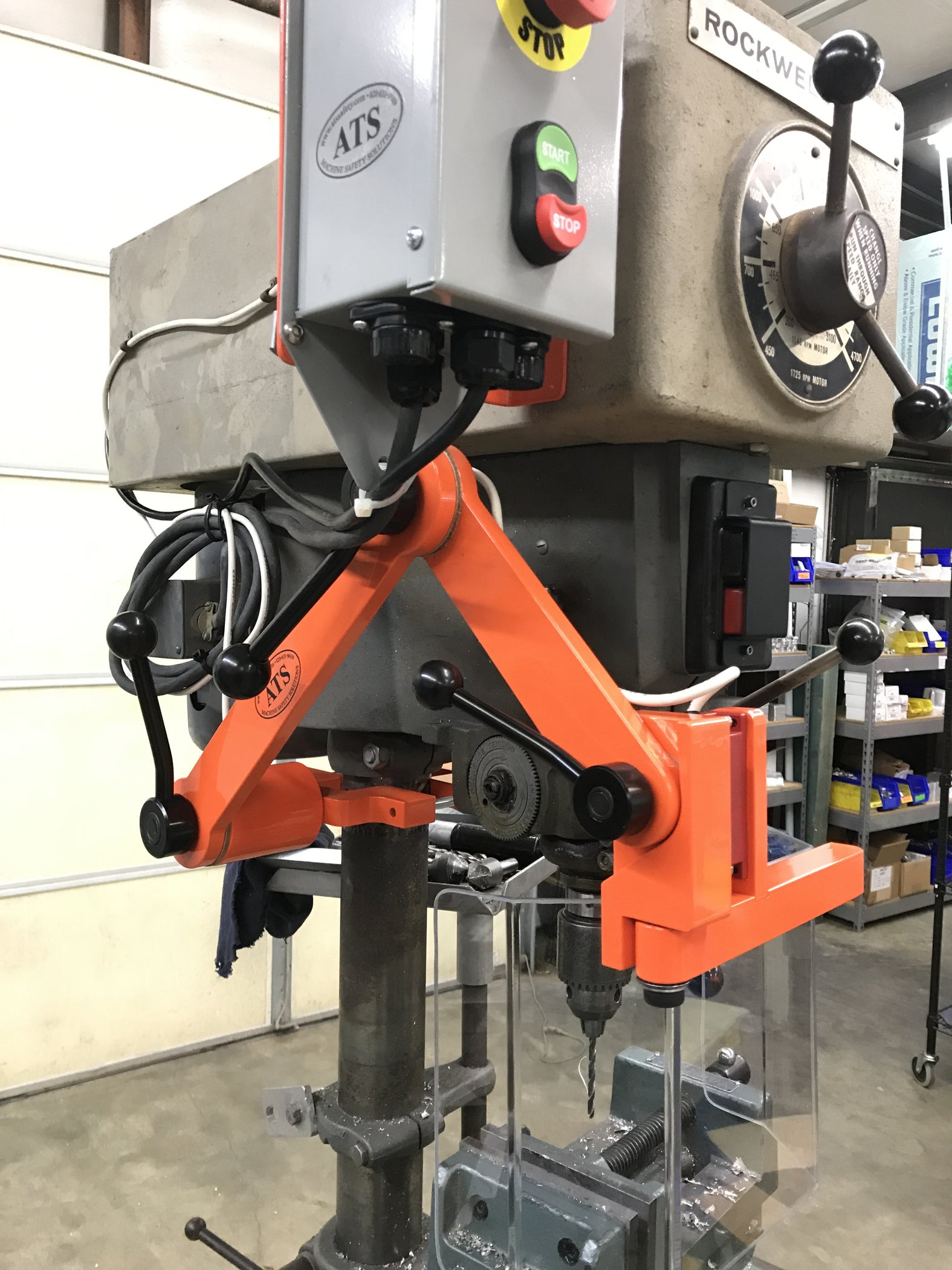 OSHA-Compliant Drill Press Guard - Up to 12