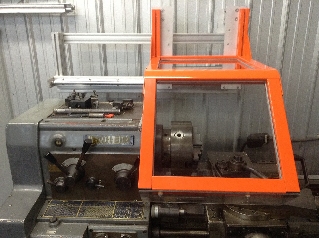 Slatted Machine Guard Sliding Lathe Machine Guarding System: Custom Safety Devices