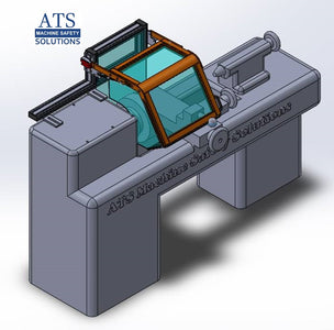 Hinged Lathe Chuck Safety Guard – Custom Machine-Mount Design