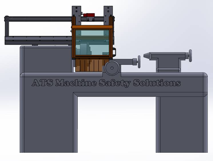 Slatted Machine Guard Sliding Lathe Machine Guarding System: Custom Safety Devices — ATS ...