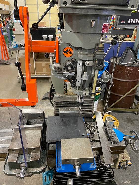 Milling Machine Chip Guard (HeadMount) for Bridgeport & More — ATS