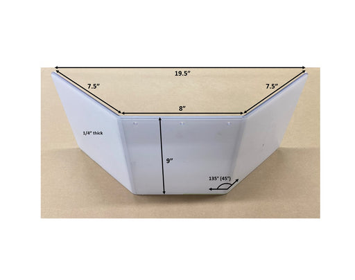 Replacement Milling Shield, Optional 3-sided for Large Machines