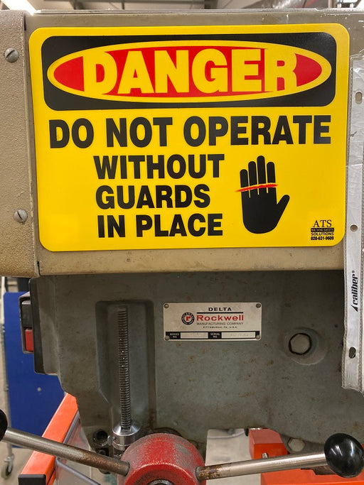 Machine Safety & Warning Signs | Machine Hazard Signs — ATS Machine ...