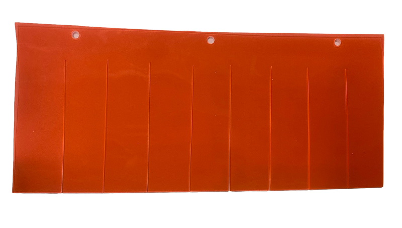 Cortina de tiras de repuesto, naranja para protectores de torno LG-TR