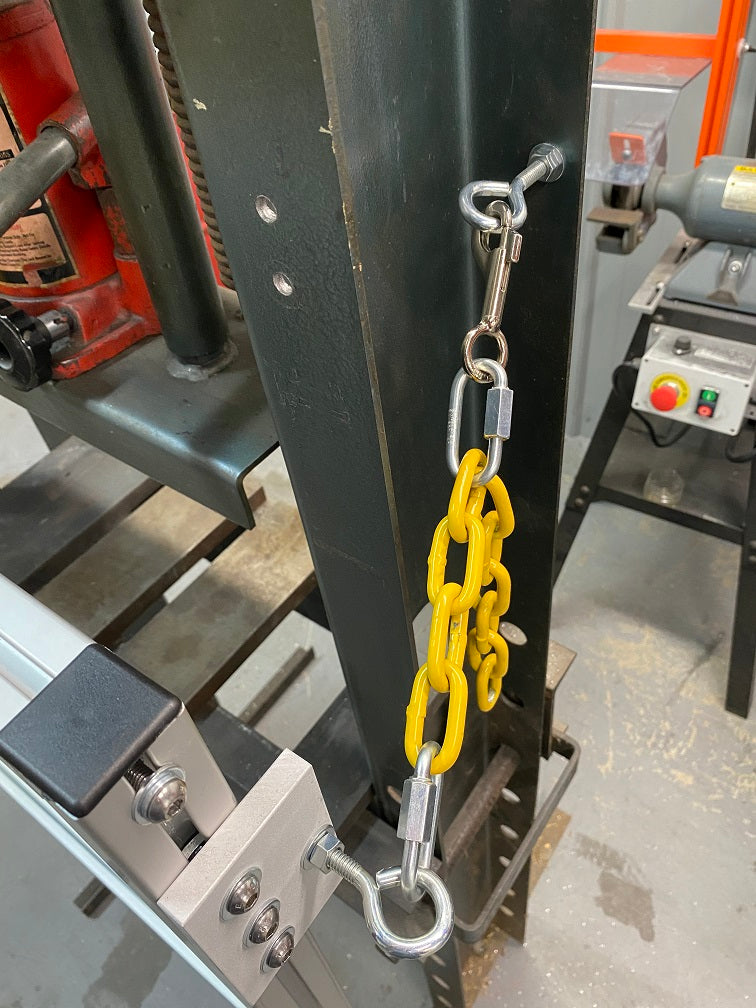 Hydraulic Press Guarding Hinged Hydraulic Press Guard Kit — ATS