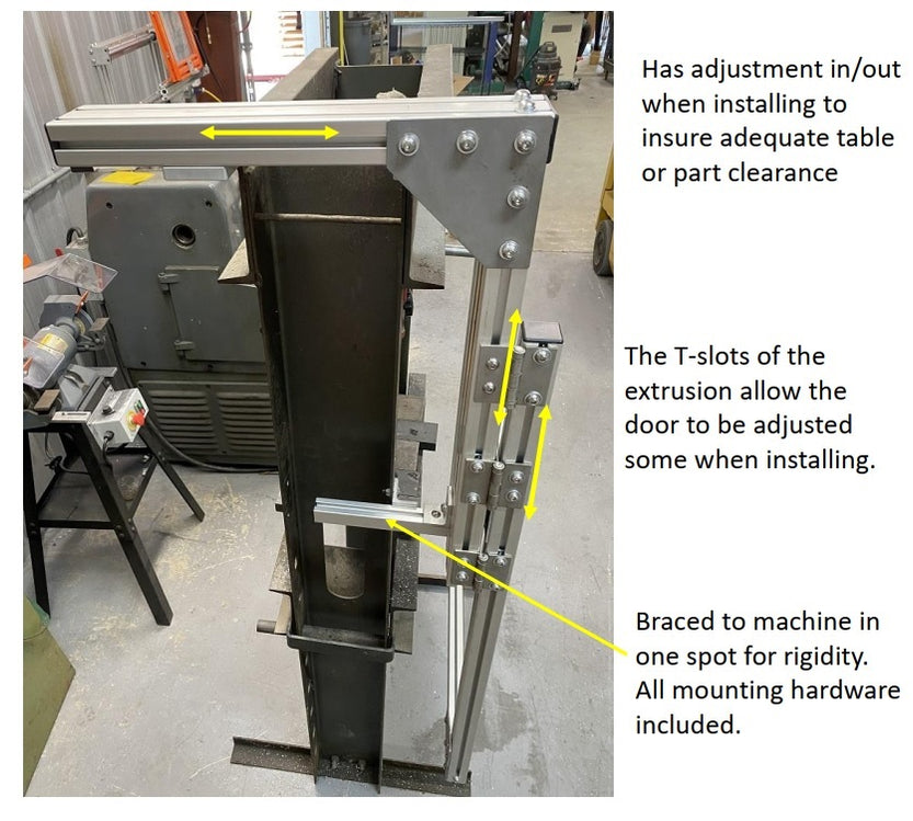 Hydraulic Press Guarding Hinged Hydraulic Press Guard Kit — ATS